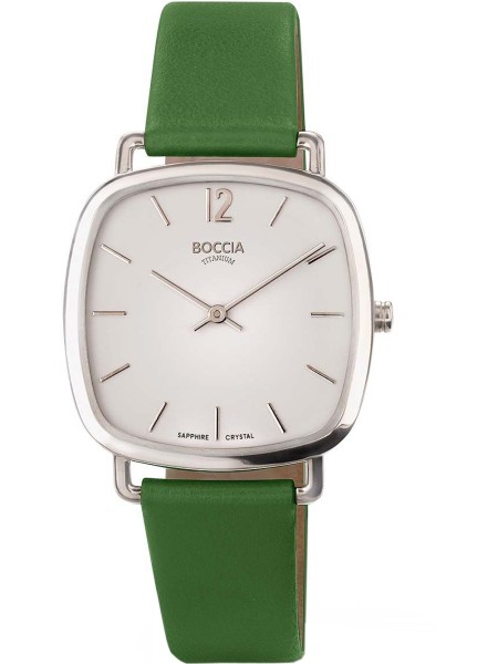 Boccia Titanium 3334-02 ladies' watch, synthetic leather strap