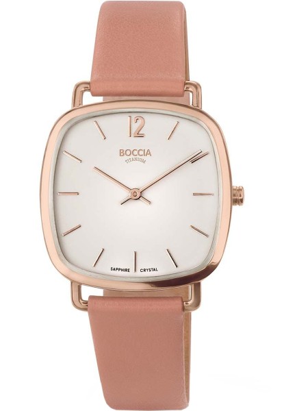 Boccia Titanium 3334-04 ladies' watch, synthetic leather strap