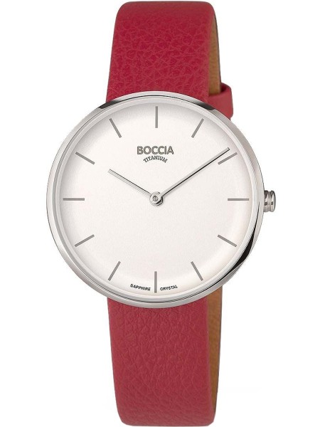Boccia Titanium 3327-01 ladies' watch, synthetic leather strap
