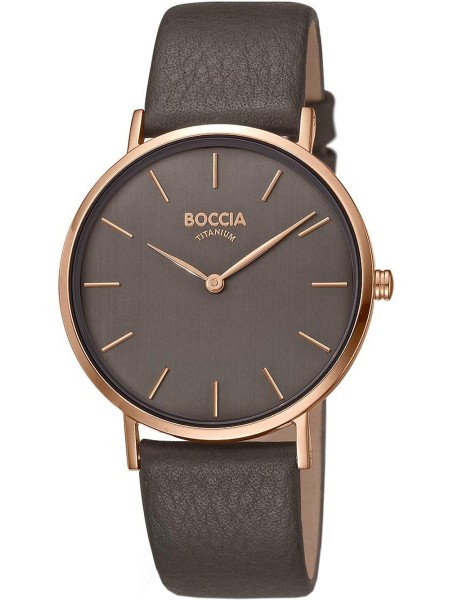 Boccia Titanium 3273-11 ladies' watch, real leather strap