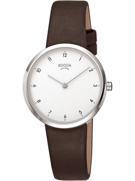 Boccia Titanium 3315-01 ladies' watch, synthetic leather strap