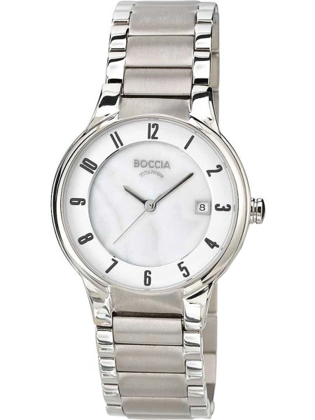 Boccia Titanium 3301-01 γυναικείο ρολόι, με λουράκι titanium