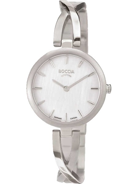 Boccia Titanium 3239-01 γυναικείο ρολόι, με λουράκι titanium