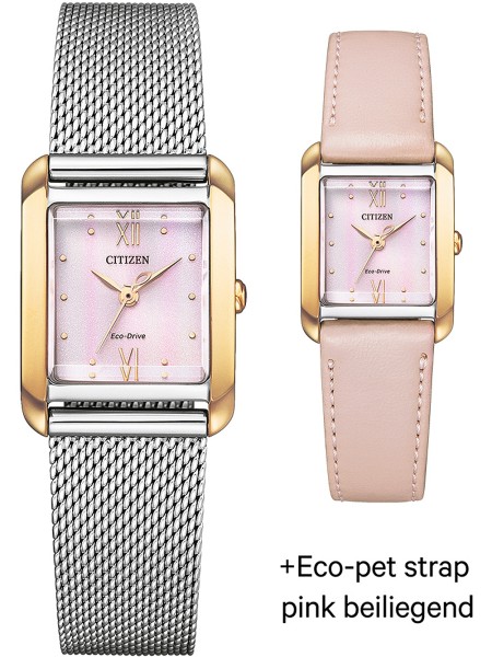 Citizen Eco-Drive Elegance EW5596-66X Γυναικείο ρολόι, stainless steel λουρί