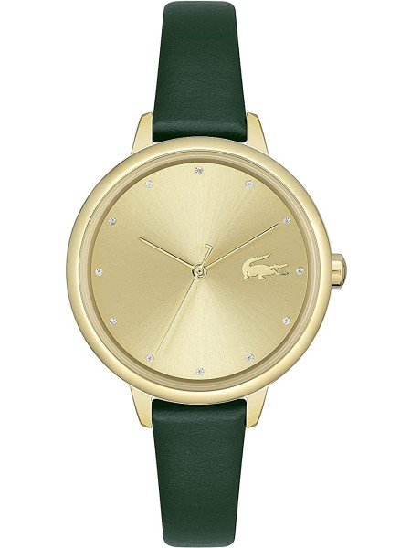 Lacoste Cannes 2001230 γυναικείο ρολόι, με λουράκι real leather