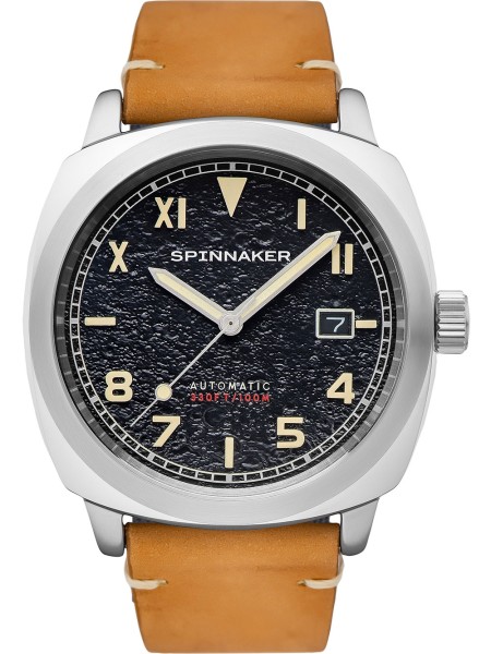 Spinnaker Hull Automatic SP-5071-01 men's watch, real leather strap