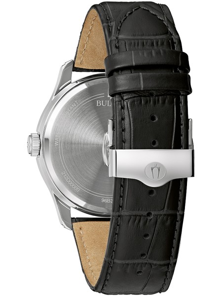 Bulova Wilton 96B390 men's watch, cuir véritable strap
