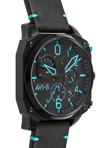 AVI-8 Lafayette AV-4052-05 men's watch, real leather strap
