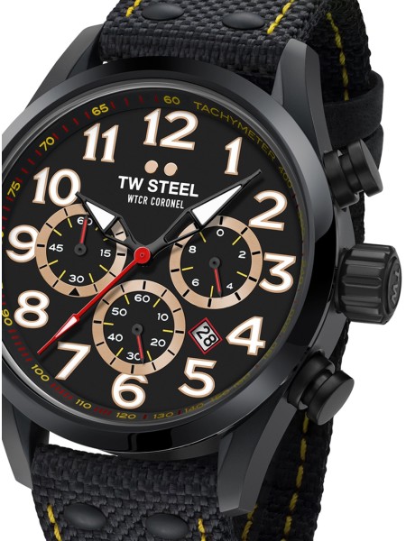 TW-Steel Boutsen Ginion TW978 Reloj para hombre, correa de cuero real