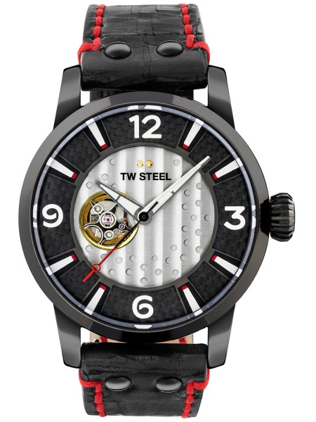TW-Steel Maverick MST6 men's watch, real leather strap