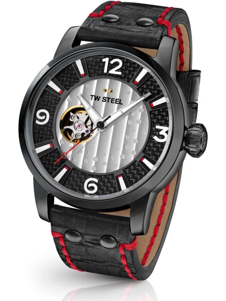 TW-Steel Maverick MST6 men's watch, cuir véritable strap