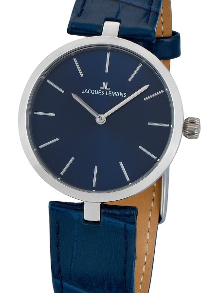 Jacques Lemans Milano 1-2024C Γυναικείο ρολόι, real leather λουρί