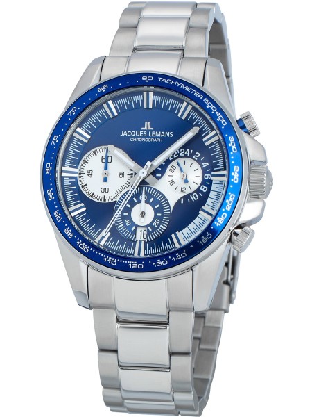 Jacques Lemans Liverpool Chronograph 1-2127F men's watch, stainless steel strap