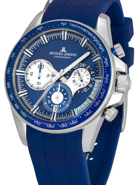 Jacques Lemans Liverpool Chronograph 1-2127B men's watch, silicone strap