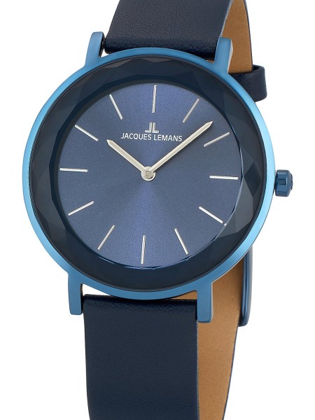 Jacques Lemans Nice 1-2054E γυναικείο ρολόι, με λουράκι real leather