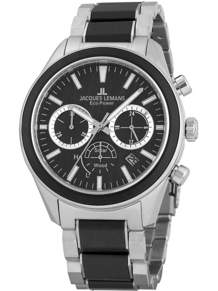 Jacques Lemans Eco Power 1-2115I men's watch, stainless steel strap