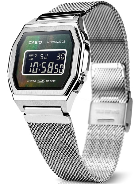 Casio Vintage Iconic A1000M-1BEF ladies' watch, stainless steel strap