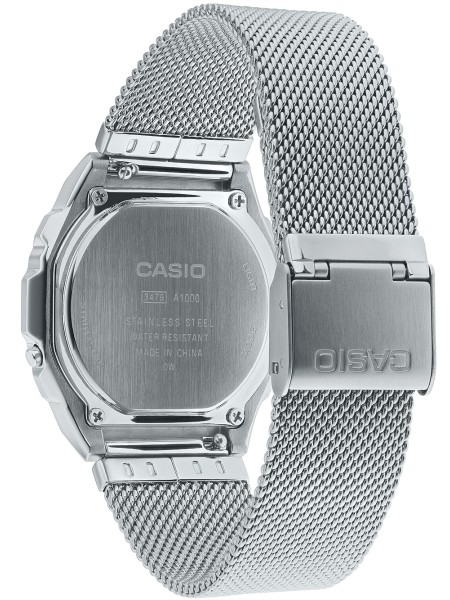 Casio Vintage Iconic A1000M-1BEF ladies' watch, stainless steel strap