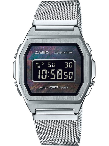 Casio Vintage Iconic A1000M-1BEF dámske hodinky, remienok stainless steel