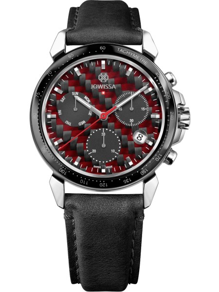 Jowissa LeWy Chronograph J7.117.L men's watch, real leather strap