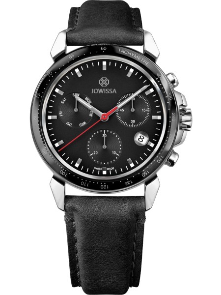 Jowissa LeWy Chronograph J7.125.L men's watch, real leather strap