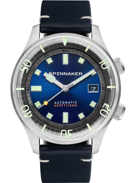 Spinnaker Bradner Automatic SP-5062-03 men's watch, cuir véritable strap