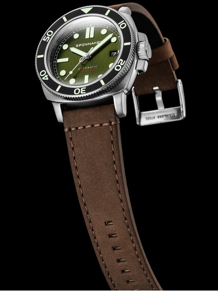Spinnaker Hull Diver Automatic SP-5088-03 montre pour homme, cuir véritable sangle