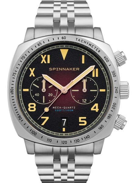 Spinnaker Hull Chronograph SP-5092-22 montre pour homme, acier inoxydable sangle