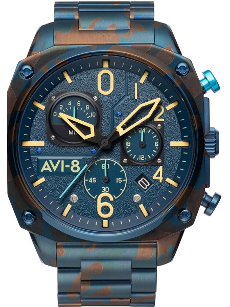 AVI-8 Hawker Hunter Chronograph AV-4052-33 men's watch, stainless steel strap