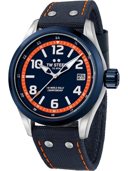 TW-Steel Fia World Rally VS92 men's watch, real leather strap