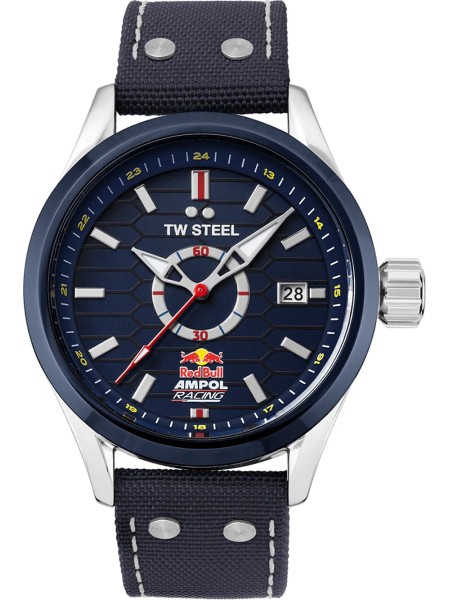 TW-Steel Red Bull Ampol Racing VS93 herenhorloge, echt leer bandje
