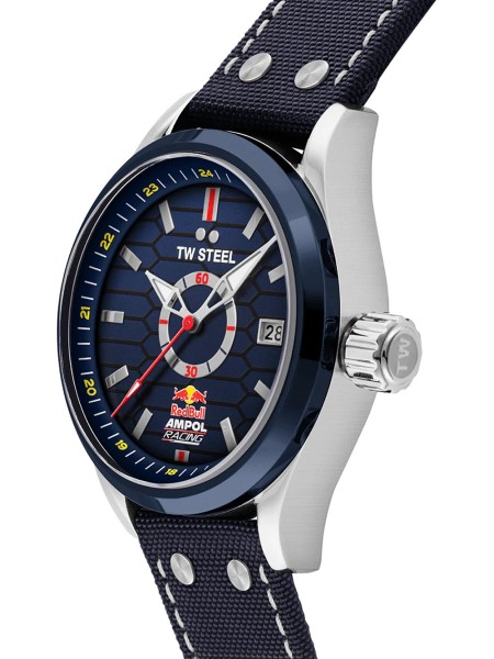 TW-Steel Red Bull Ampol Racing VS93 herenhorloge, echt leer bandje