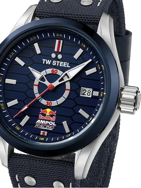 TW-Steel Red Bull Ampol Racing VS93 Reloj para hombre, correa de cuero real
