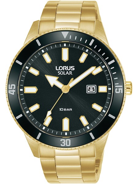 Lorus Solar RX308AX9 men's watch, stainless steel strap
