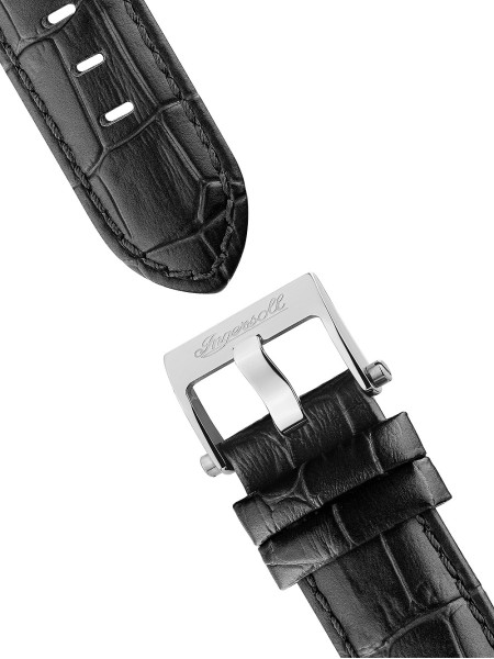 Ingersoll The Row Dual Time Automatic I12401 men's watch, real leather strap