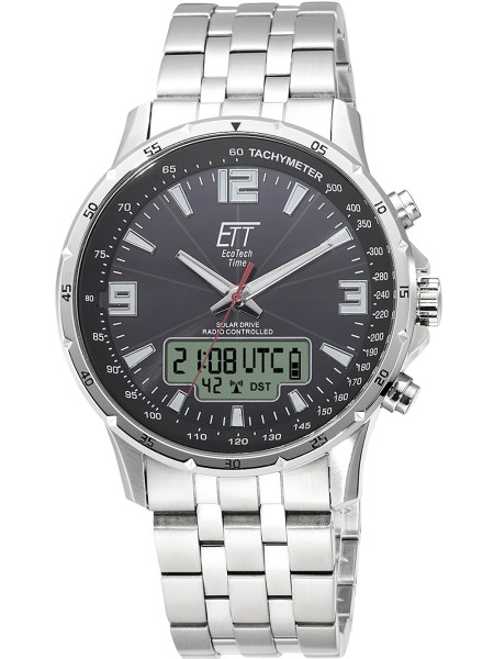 ETT Eco Tech Time Professional Radio Controlled EGS-11551-21M men's watch, stainless steel strap