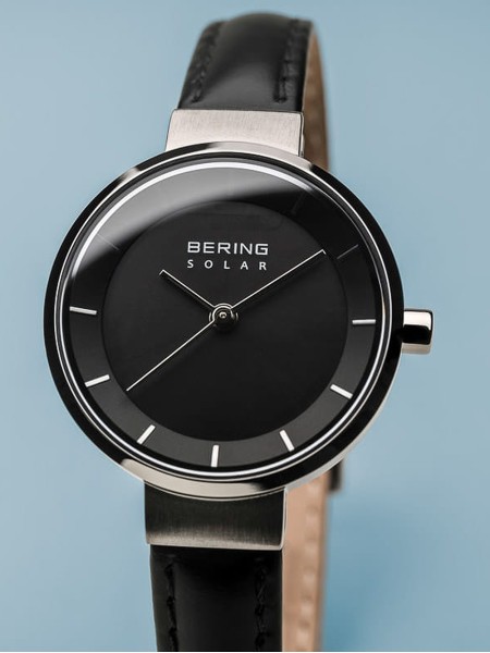 Bering Solar 14627-402 Relógio para mulher, pulseira de cuero real