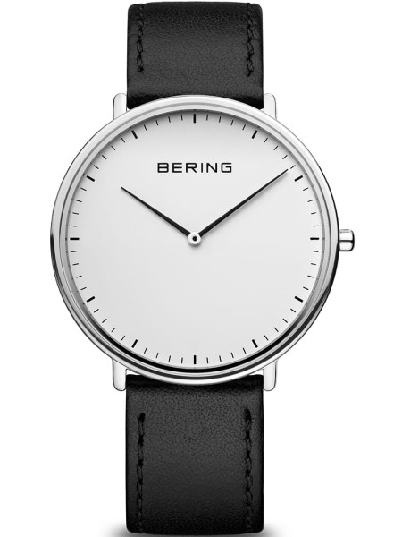 Bering Ultra Slim 15739-404 ladies' watch, real leather strap