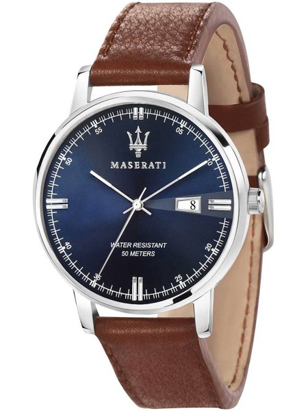 Maserati R8851130003 men's watch, real leather strap