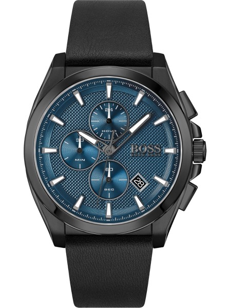 Hugo Boss 1513883 herrklocka, äkta läder armband