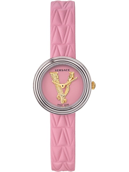 Versace VET301021 Reloj para mujer, correa de cuero real