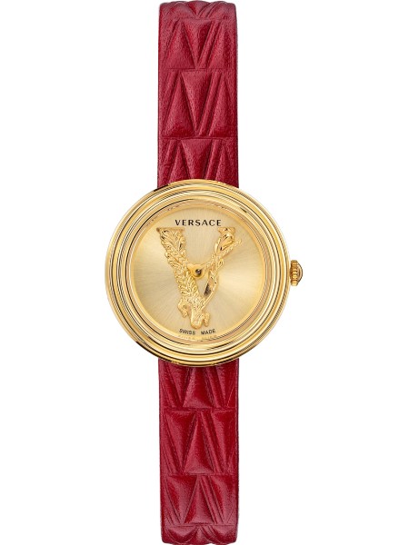 Versace VET300521 Reloj para mujer, correa de cuero real