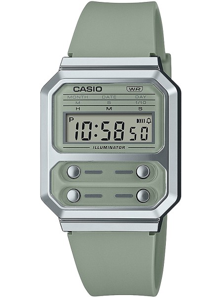 Casio A100WEF-3AEF damklocka, harts armband