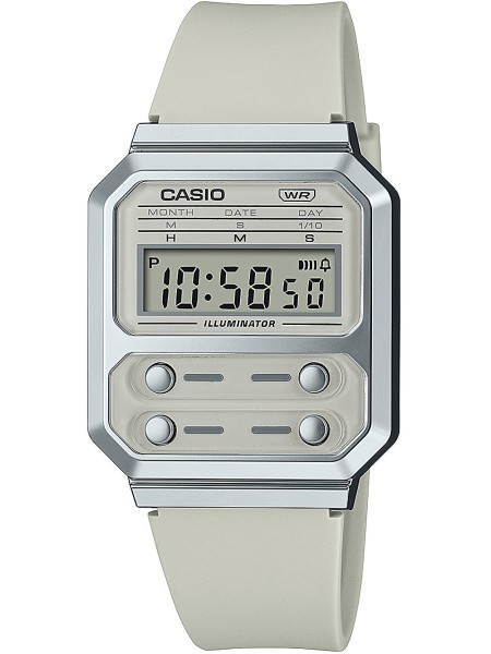 Casio A100WEF-8AEF damklocka, harts armband