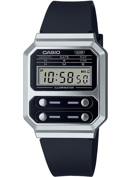 Casio A100WEF-1AEF ladies' watch, resin strap