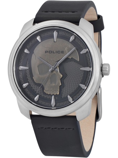 Police PL15714JS.61 men's watch, real leather strap