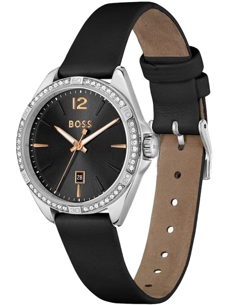 Montre pour dames Hugo Boss 1502624, bracelet cuir véritable
