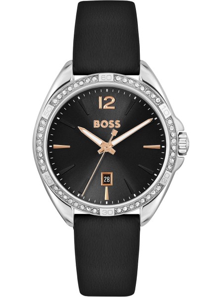 Montre pour dames Hugo Boss 1502624, bracelet cuir véritable