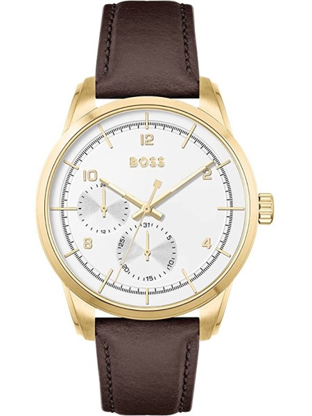 Hugo Boss 1513956 men's watch, real leather strap
