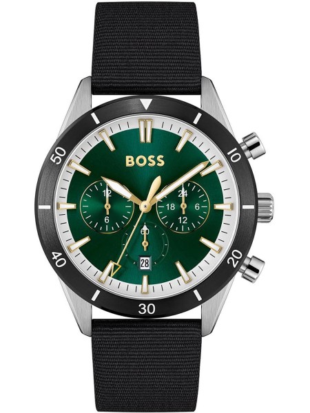 Hugo Boss 1513936 herenhorloge, echt leer bandje